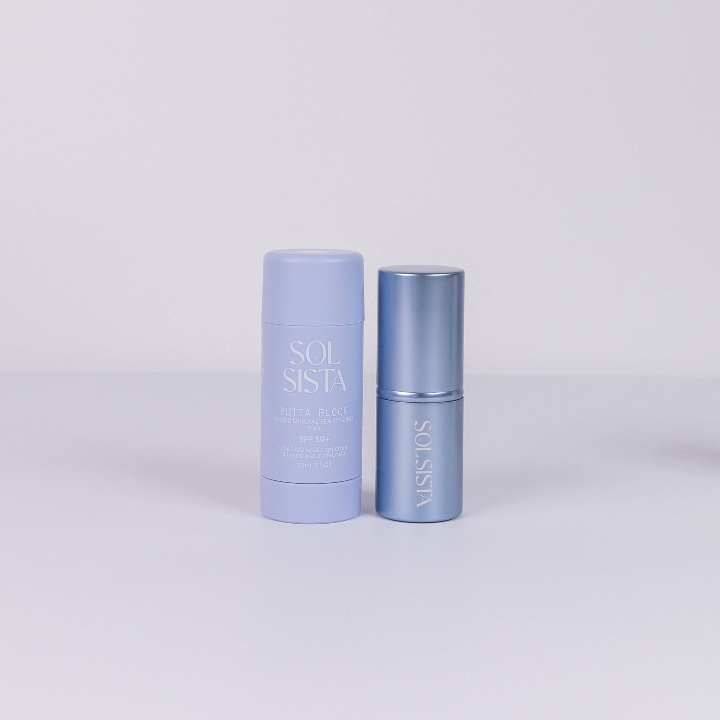 Retractable Kabuki Brush and Butta Block SPF50+ Mineral Sunscreen