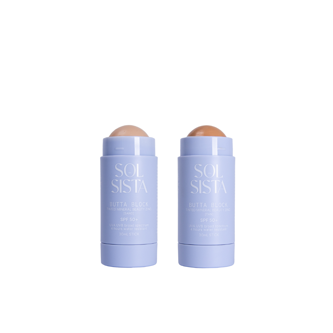 Double Butta Block Tinted mineral beauty zinc SPF50+