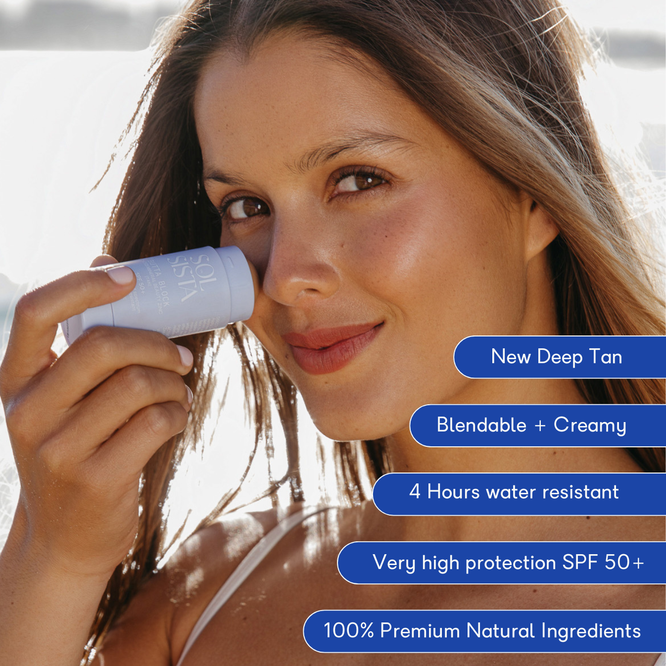 Butta Block™️ Mineral Tinted SPF50+ Sunscreen Balm DEEP TAN